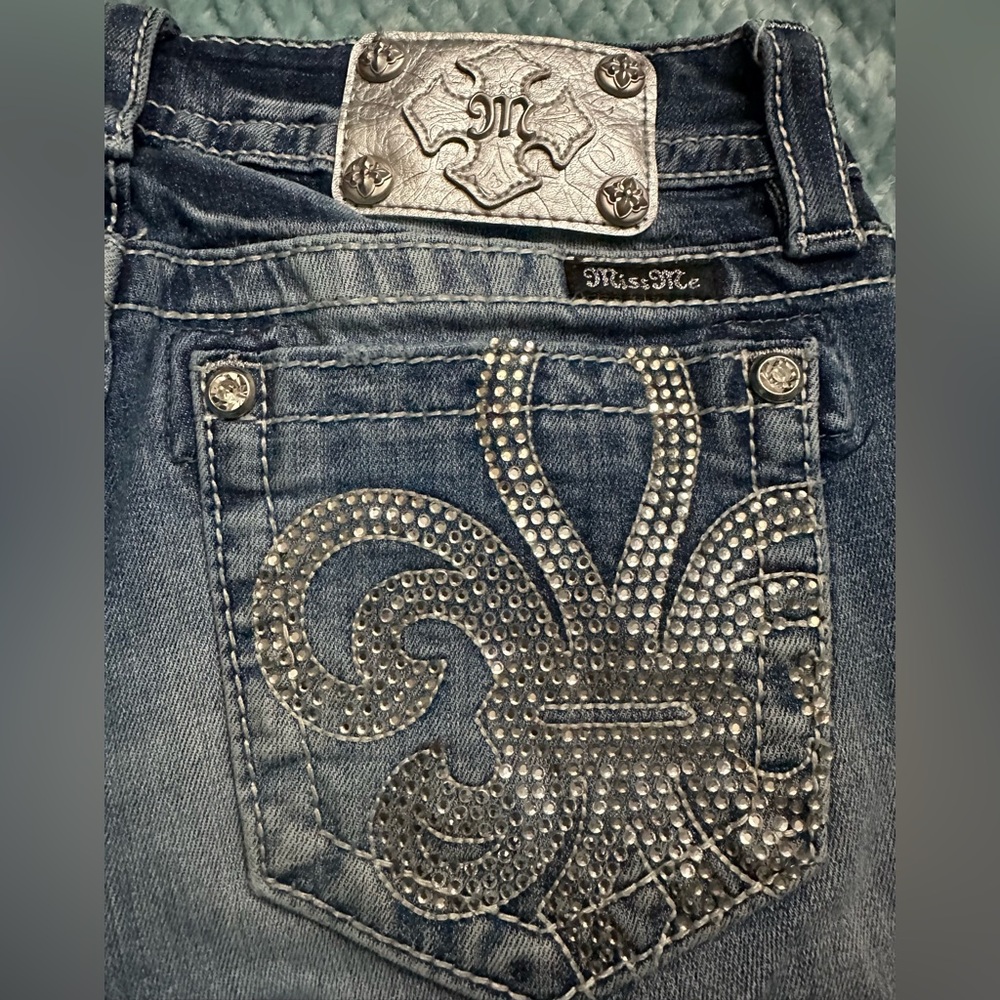 Miss Me Womens Distressed Denim Skinny Jeans - Picture 4 of 12